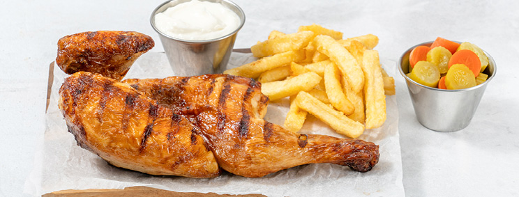 Half Grilled Chicken